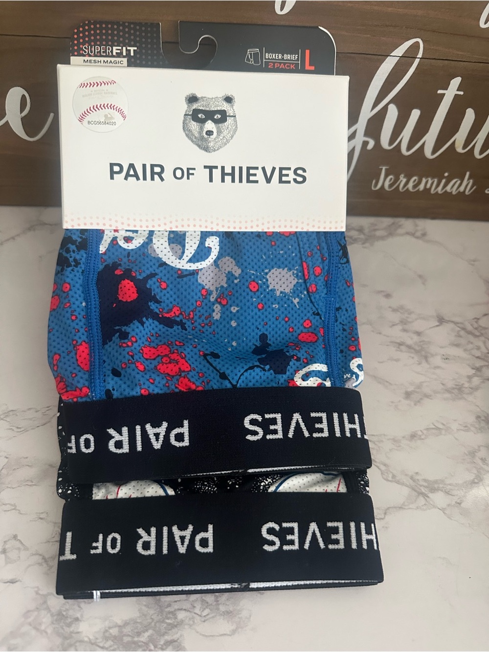 Men's Pair of Thieves Royal Blue /Black Los Angeles Dodgers Boxers